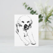 Quick hello from a Lab ポストカード (スタンド正面)