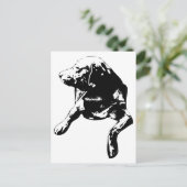 Quick Hello, Head-Turn Lab ポストカード (スタンド正面)