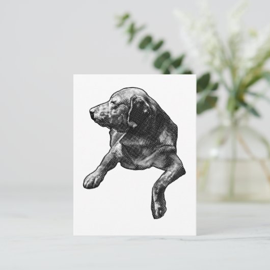 Quick Hello with Fine Dots ポストカード (スタンド正面)