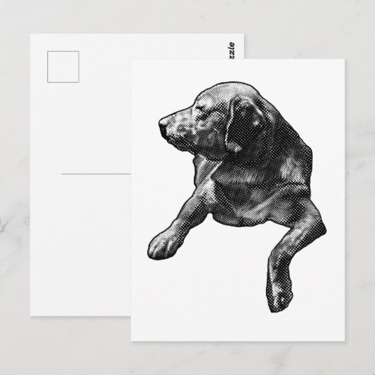 Quick Hello with Fine Dots ポストカード (正面/裏面)