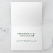 Quick Send PreWrite Modern Graphic Christmas Photo カード (内部)