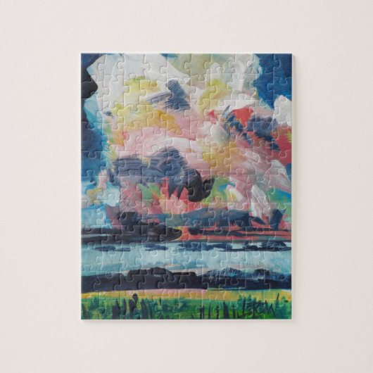 Quick Showers 2 Painting / Artist Larry Lerew ジグソーパズル (縦)