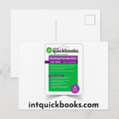 Quickbooks Desktop Premier 2024\intquickbooks.com ポストカード (正面/裏面)