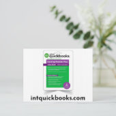 Quickbooks Desktop Premier 2024- intquickbooks.com ポストカード (スタンド正面)