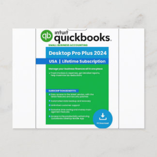 Quickbooks Desktop Pro 2023 - intquickbooks.com ポストカード