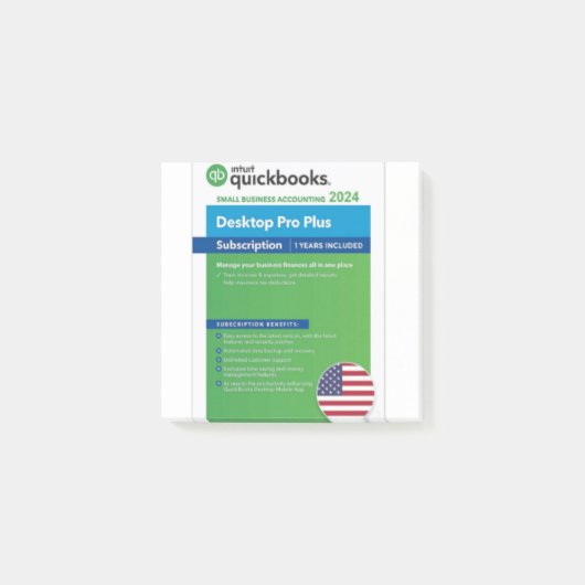 Quickbooks Desktop Pro 2024ライフタイムアクティベーション ポストイット (正面)