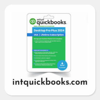 Quickbooks Desktop Pro 2024 - intquickbooks.com スクエアシール