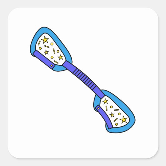 Quickdrawスター登山 スクエアシール (正面)