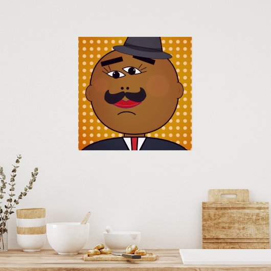 QUICKDRAW Square Poster ポスター (キッチン)