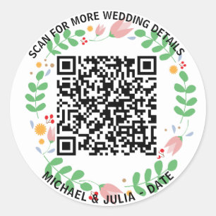 QuickLink：ビジネスQRコードステッカー ラウンドシール