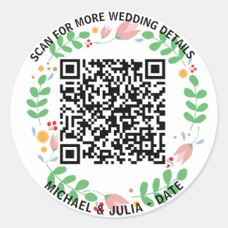 QuickLink：ビジネスQRコードステッカー ラウンドシール