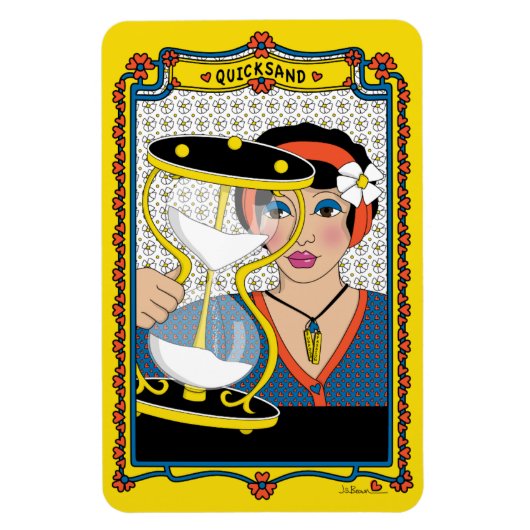 Quicksand_B_4x6冷蔵庫 マグネット (縦)