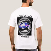 QuickShotsのペイントボール Tシャツ (裏面)