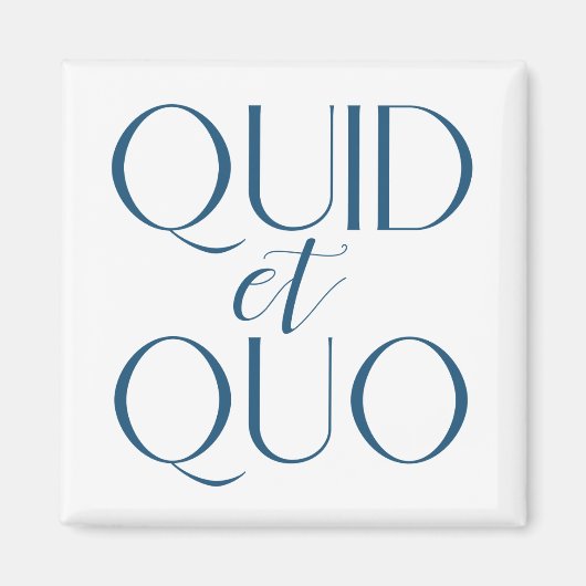 Quid et Quo Education クラシカル Latin マグネット (正面)