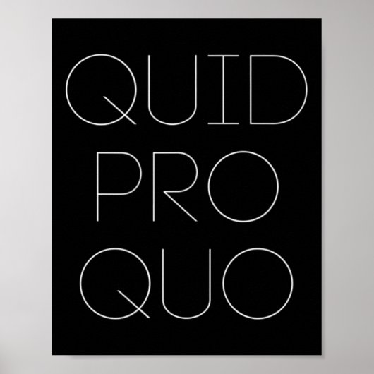 Quid Pro Quo ポスター (正面)