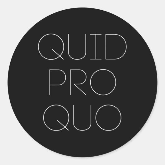 Quid Pro Quo ラウンドシール (正面)