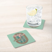 QUIDDITCH™ビクトリーはスウィートホリデークッキーグラフィック スクエアペーパーコースター (インサイチュ)