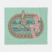 QUIDDITCH™ビクトリーはスウィートホリデークッキーグラフィック フリースブランケット (正面(横))