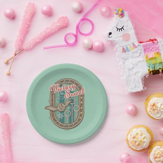 QUIDDITCH™ビクトリーはスウィートホリデークッキーグラフィック ペーパープレート (パーティー)