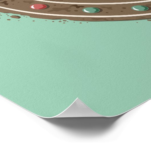 QUIDDITCH™ビクトリーはスウィートホリデークッキーグラフィック ポスター (角)