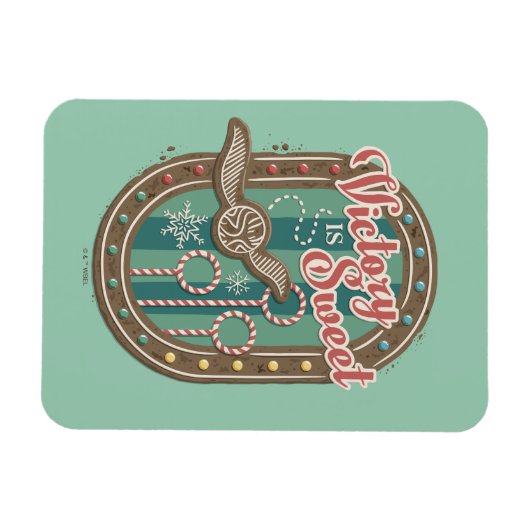 QUIDDITCH™ビクトリーはスウィートホリデークッキーグラフィック マグネット (横)