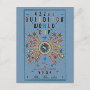 QUIDDITCH™ワールドカップブルーポスター ポストカード