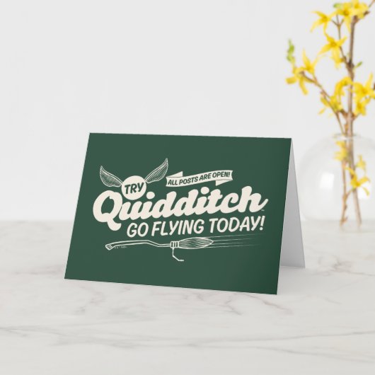 QUIDDITCH™募集ポスター カード (黄色い花)