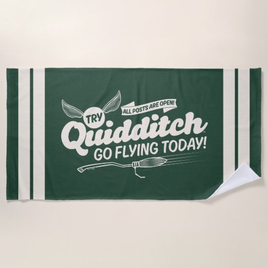 QUIDDITCH™募集ポスター ビーチタオル (正面)