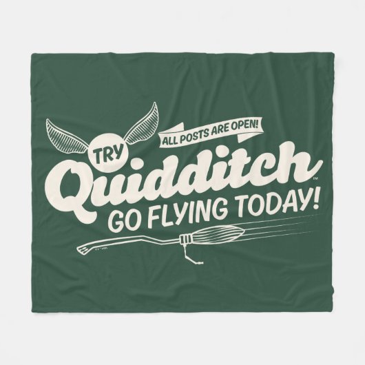 QUIDDITCH™募集ポスター フリースブランケット (正面(横))