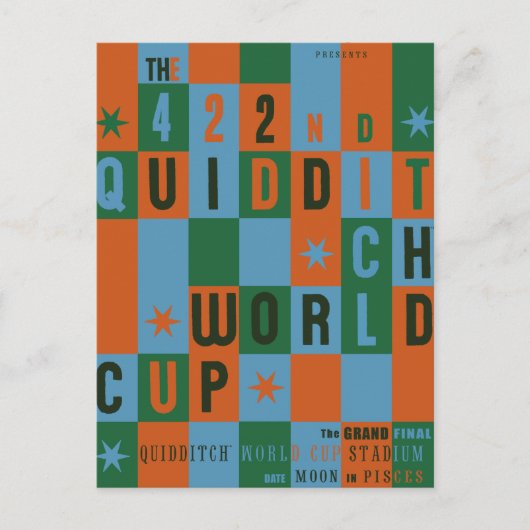 QUIDDITCH™ W杯市松模様ポスター ポストカード (正面)