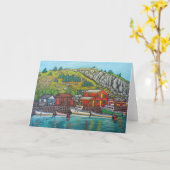 Quidi Vidiの色, Newfoundland Greeting Card カード (黄色い花)