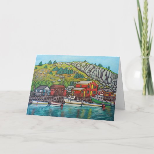 Quidi Vidiの色, Newfoundland Greeting Card カード (正面)