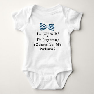Quieren Ser Mis Padrinos Godfather Proposal Baby B ベビーボディスーツ
