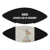 Quieres Ser Mi Padrino Godparent Proposal Men アメリカンフットボール (パネル)