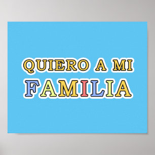 Quiero mi Familia Español I愛私の家族 ポスター