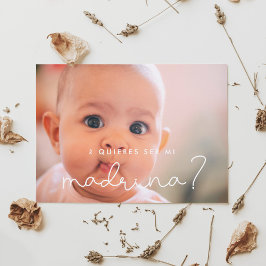 Quiers ser mi madrinaゴドマザープロポーザルのカード 招待状