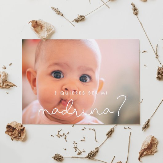 Quiers ser mi madrinaゴドマザープロポーザルのカード 招待状