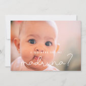 Quiers ser mi madrinaゴドマザープロポーザルのカード 招待状 (正面)