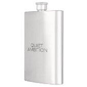 Quiet Ambition Matte Black Stainless Steel Flask フラスク (左)