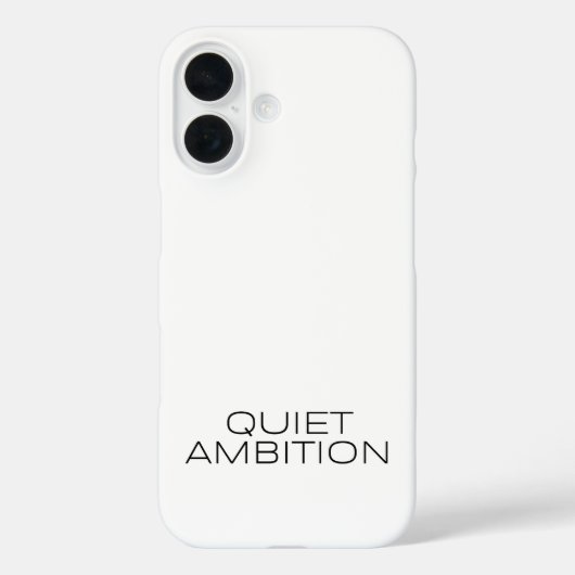 Quiet Ambition Sleek Phone Protector Case-Mate iPhoneケース (裏面)