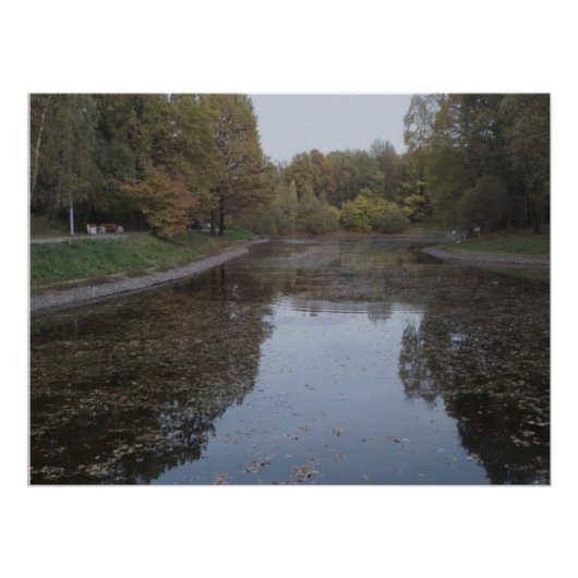 Quiet Autumn Lake - Nordic Mist Edition ポスター (正面)