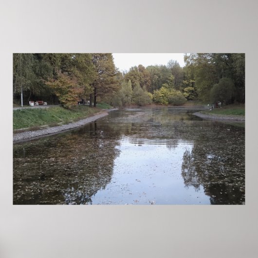 Quiet Autumn Lake – Scandinavian Edition ポスター (正面)