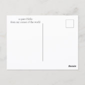 Quiet Bird Moment – Let the Day Unfold Dove ポストカード (裏面)