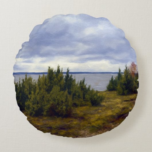 Quiet Coast of Vormsi ラウンドクッション (正面)