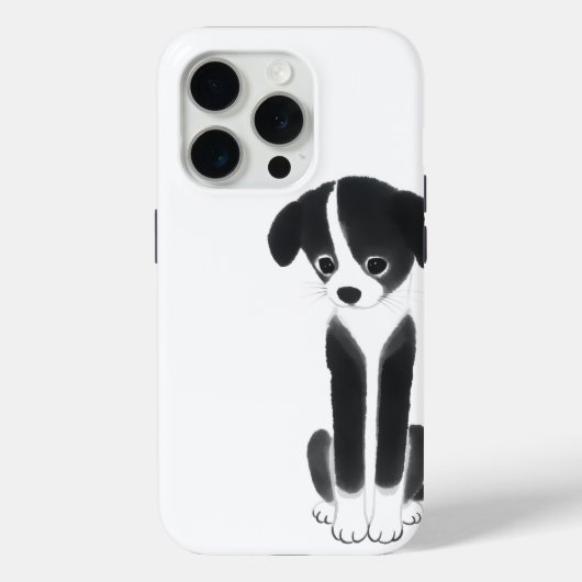 Quiet Companion – 禅インクの子犬 Case-Mate iPhoneケース (裏面)