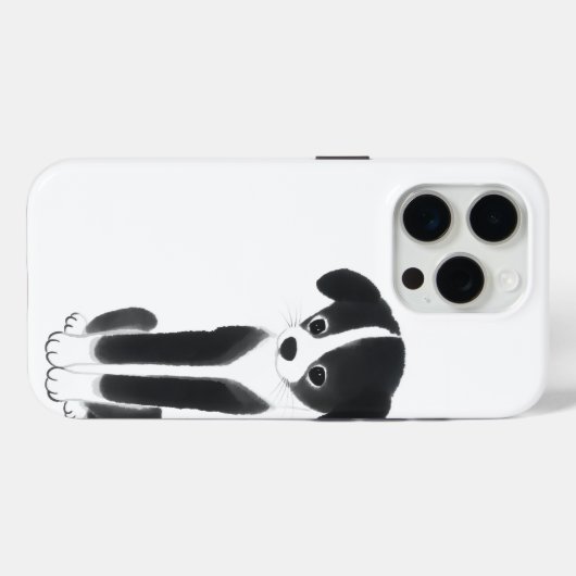 Quiet Companion – Zen Ink Puppy Case-Mate iPhoneケース (裏面 (横))