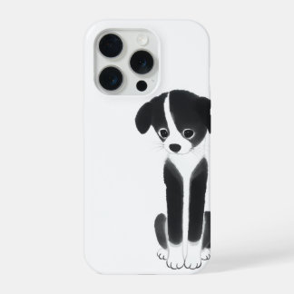Quiet Companion – Zen Ink Puppy iPhone 15 Proケース