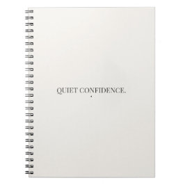 Quiet Confidence ノート – ミニマリスト
