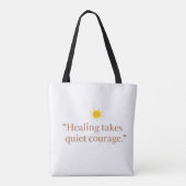 Quiet Courage for Healing トートバッグ (裏面)