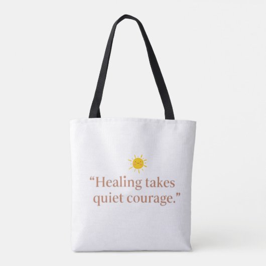Quiet Courage for Healing トートバッグ (裏面)
